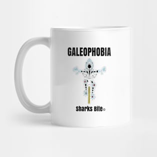 Shark Fear or Galeophobia Funny cyclist Mug